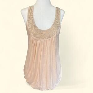 Forever 21 Y2K Beaded Champagne Blouse